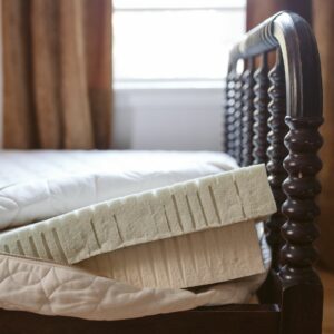 Natural latex layers in the Tranquility organic mattress.