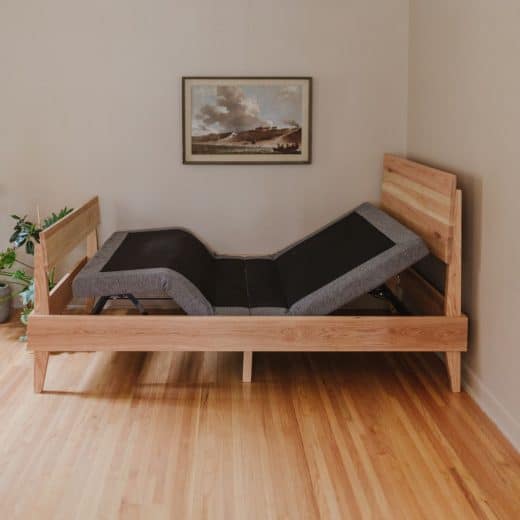 Adjustable bed frame - head & foot articulation, zero gravity position