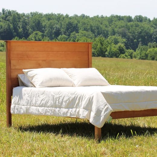 Esmont customizable natural platform bed