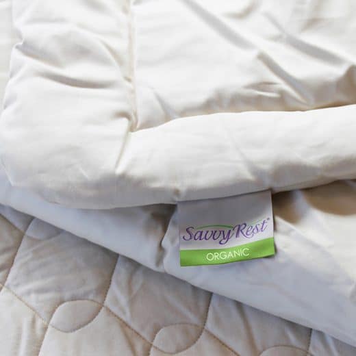 Organic Duvet Insert - on Savvy Rest mattress