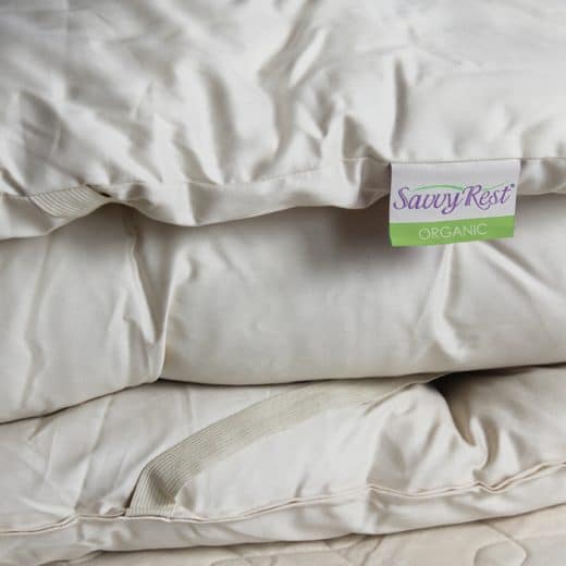 Wool filled mattress topper - Organic Savvy Woolsy with sateen fabric cover