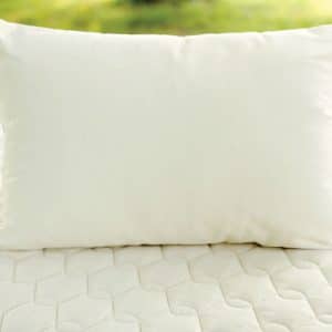 Organic Wool-Latex pillow - customizable pillow on Savvy Rest mattress