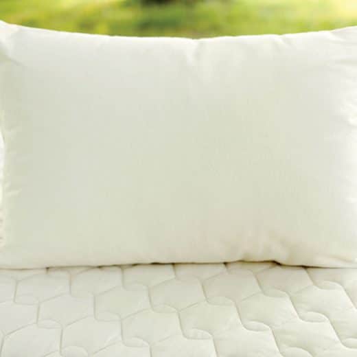 Organic Wool-Latex pillow - customizable pillow on Savvy Rest mattress